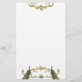 Peacock n Gold Filigree Flyer kondiging (Voorkant)