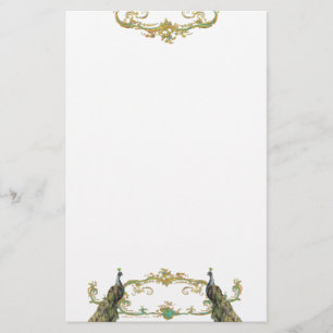 Peacock n Gold Filigree Flyer kondiging