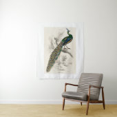  Peacock Natuurhistorisch Print Wandkleed (In situ)