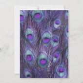 Peacock New Years Day - Uitnodigen Open Huis Kaart (Achterkant)