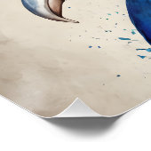 Peacock no 6 Glanzend Poster (Hoek)