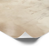 Peacock no 7 Glanzend Poster (Hoek)