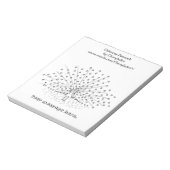 Peacock-Notitieblokken kleuren Notitieblok (Linkerzijde)