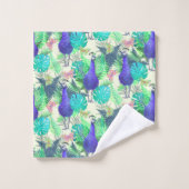 Peacock Oerwoud Bright Bad Handdoek (Wasdoekje)