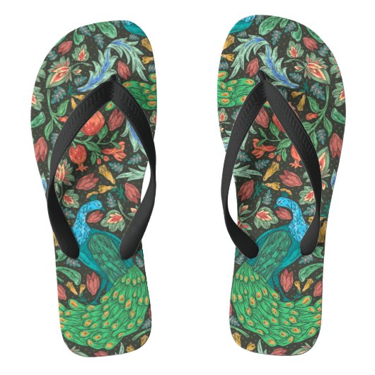 Peacock of India Chintz Teenslippers (Voetbed)