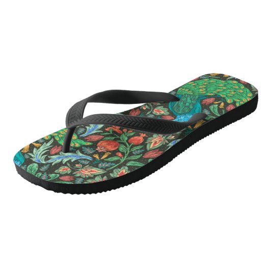 Peacock of India Chintz Teenslippers (Schuin)