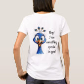 Peacock om de Humor te verbeteren T-shirt (Achterkant)
