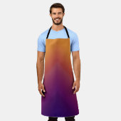 Peacock Ombre Sinaasappel Schort (Gedragen)