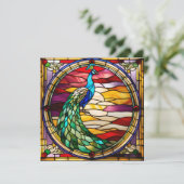 Peacock on Pink (Staand voorkant)