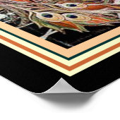 "Peacock on the Terrace" Art Deco 16x20 Poster (Hoek)