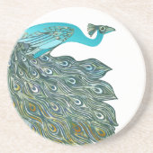  Peacock-Onderzetters Zandsteen Onderzetter (Voorkant)