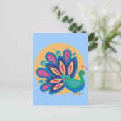  Peacock One Briefkaart (Staand voorkant)