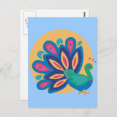  Peacock One Briefkaart (Voorkant / Achterkant)