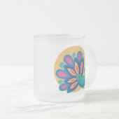  Peacock One Matglas Koffiemok (Voorkant rechts)