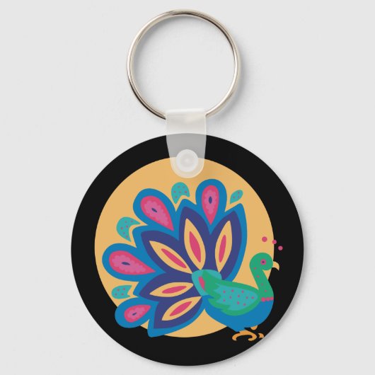  Peacock One Sleutelhanger (Voorkant)