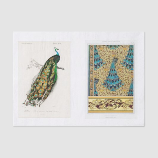 Peacock-ontkoppelpapier Tissuepapier (Voorkant)