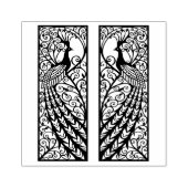 Peacock-ontwerp Rubberstempel (Afrduk)