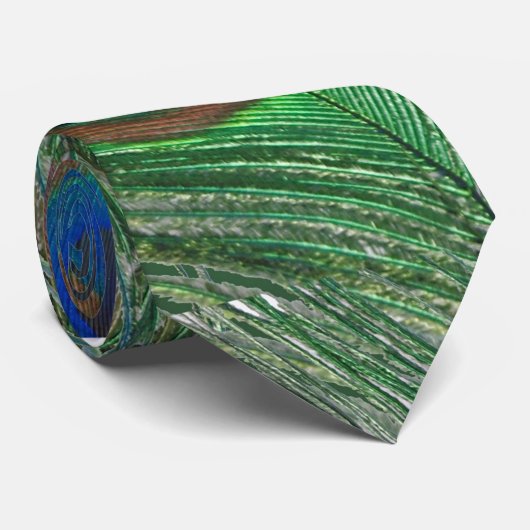 Peacock-ontwerp Stropdas (Opgerold)