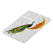 Peacock op de maan magneet (Linkerzijde)