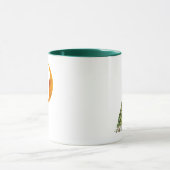 Peacock op de maan mok (Midden)