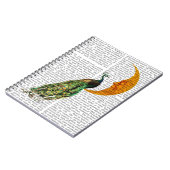 Peacock op de maan notitieboek (Linkerzijde)