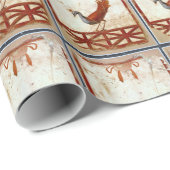 Peacock op Fresco Ancient Roman Antiek schilderen Cadeaupapier (Rol Hoek)