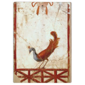 Peacock op Fresco Ancient Roman Antiek schilderen Klembord (Achterkant)