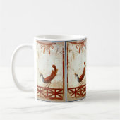 Peacock op Fresco Ancient Roman Antiek schilderen Koffiemok (Links)