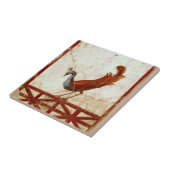 Peacock op Fresco Ancient Roman Antiek schilderen Tegeltje (Zijkant)