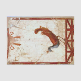 Peacock op Fresco Ancient Roman Antiek schilderen Tissuepapier