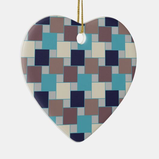 Peacock op het strand keramisch ornament (Rechts)