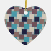 Peacock op het strand keramisch ornament (Voorkant)