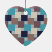 Peacock op het strand keramisch ornament (Achterkant)