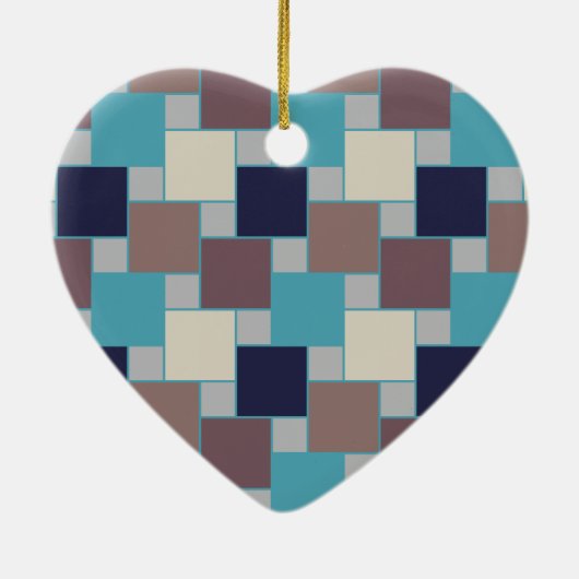 Peacock op het strand keramisch ornament (Achterkant)