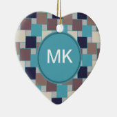 Peacock op het strand keramisch ornament (Rechts)