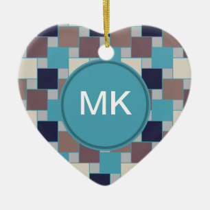 Peacock op het strand keramisch ornament