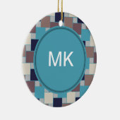 Peacock op het strand keramisch ornament (Rechts)