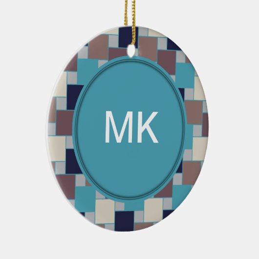 Peacock op het strand keramisch ornament (Rechts)