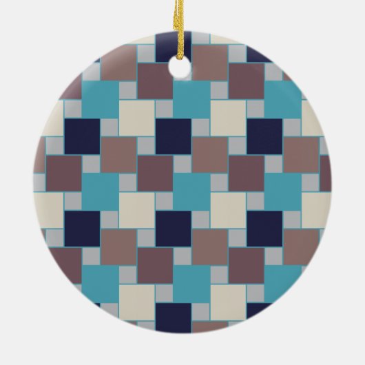 Peacock op het strand keramisch ornament (Achterkant)