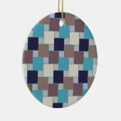 Peacock op het strand keramisch ornament (Rechts)