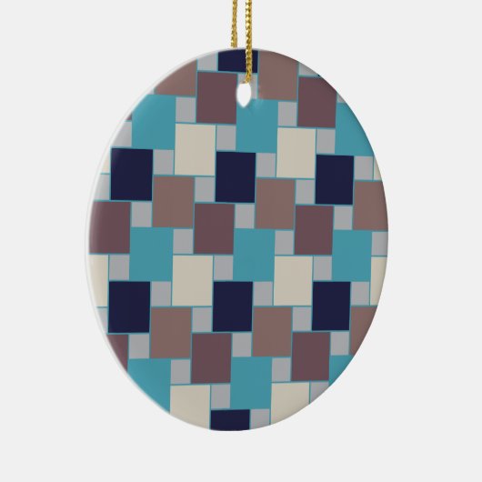 Peacock op het strand keramisch ornament (Rechts)