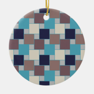 Peacock op het strand keramisch ornament