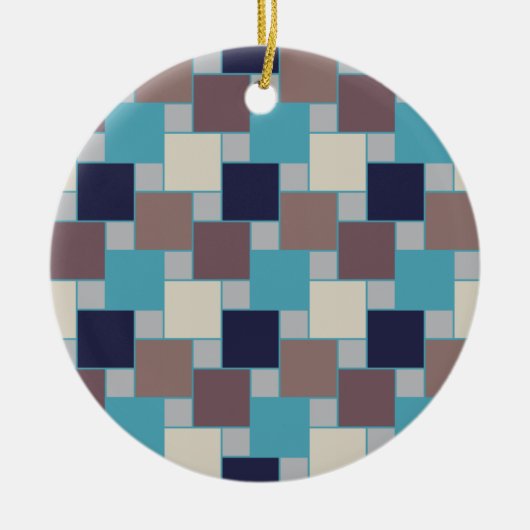 Peacock op het strand keramisch ornament (Voorkant)