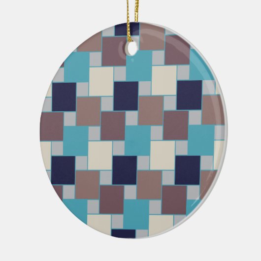 Peacock op het strand keramisch ornament (Links)