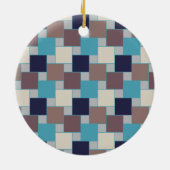 Peacock op het strand keramisch ornament (Achterkant)