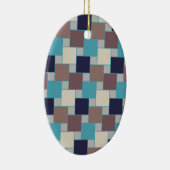 Peacock op het strand keramisch ornament (Rechts)