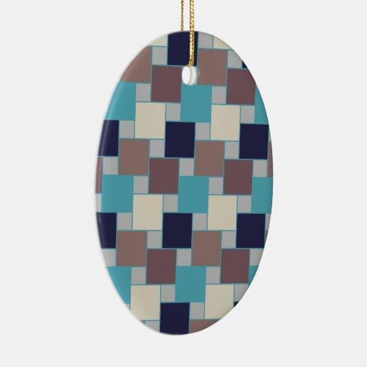 Peacock op het strand keramisch ornament (Rechts)