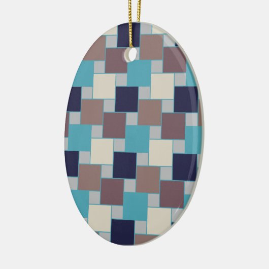 Peacock op het strand keramisch ornament (Links)