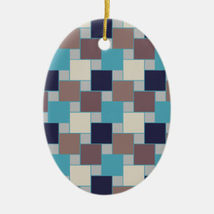 Peacock op het strand keramisch ornament