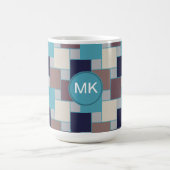 Peacock op het strand koffiemok (Center)